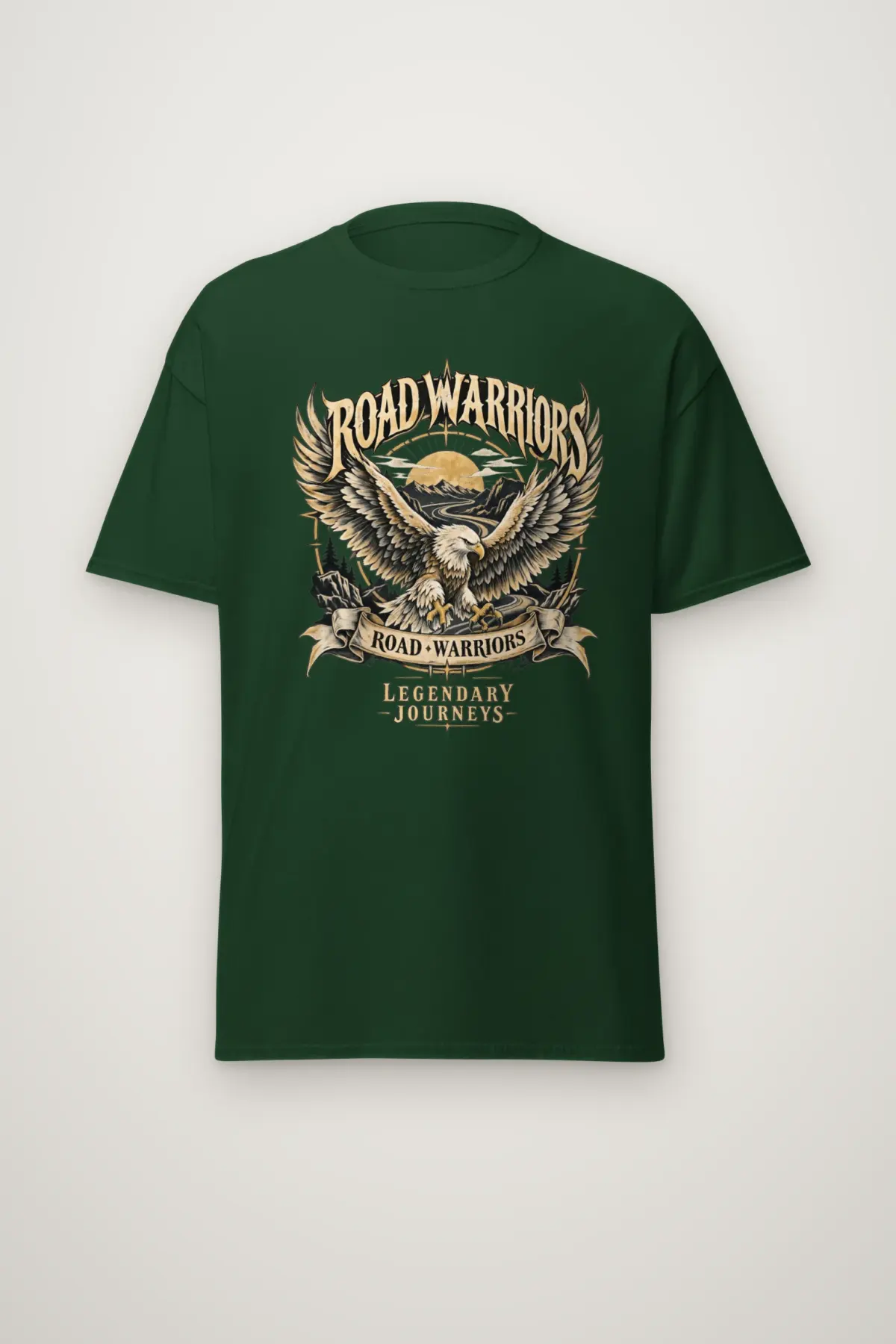 "Road Warriors" Heavyweight Unisex Crewneck T-shirt
