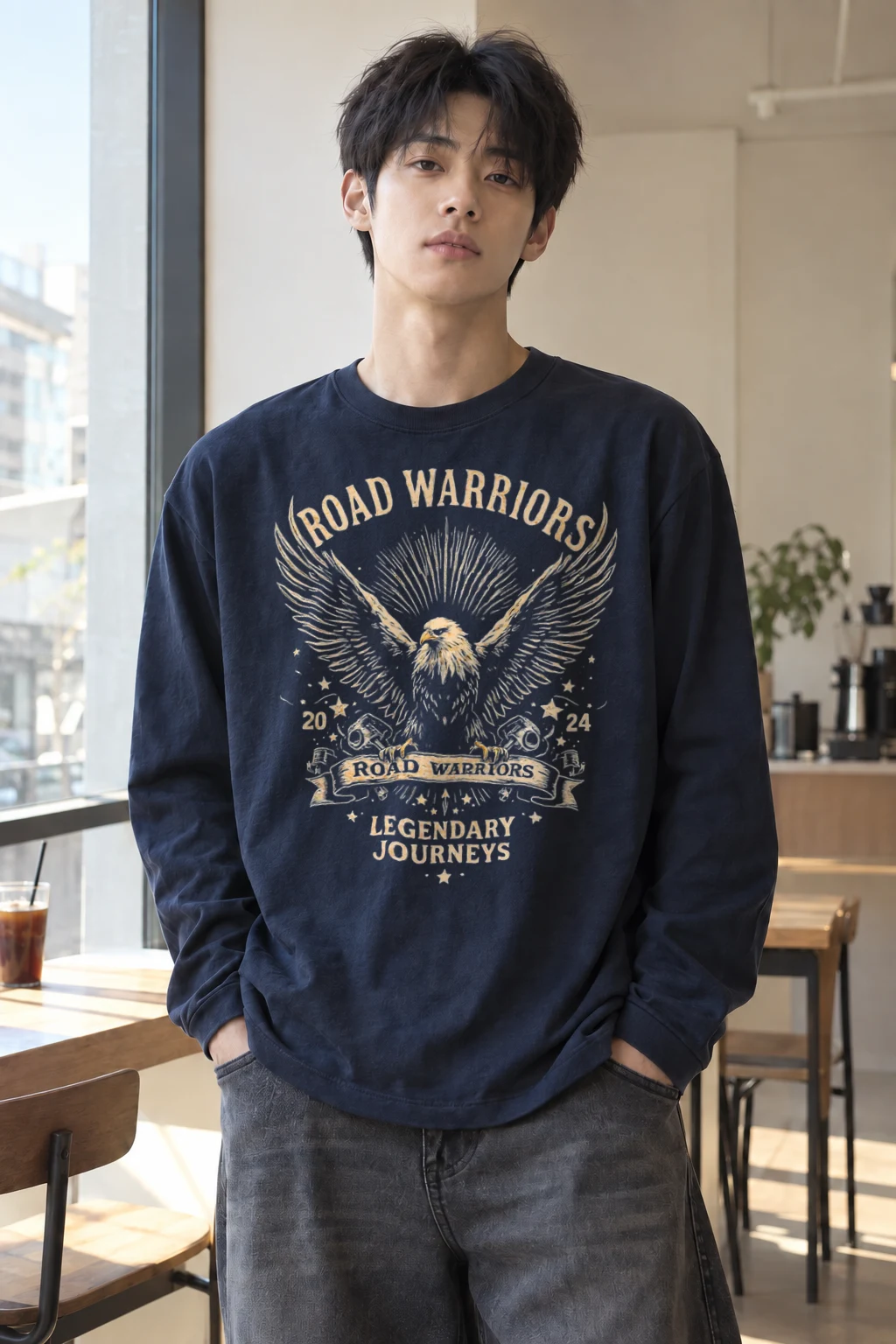 "Road Warriors" Unisex Longsleeve T-shirt | Gildan 2400