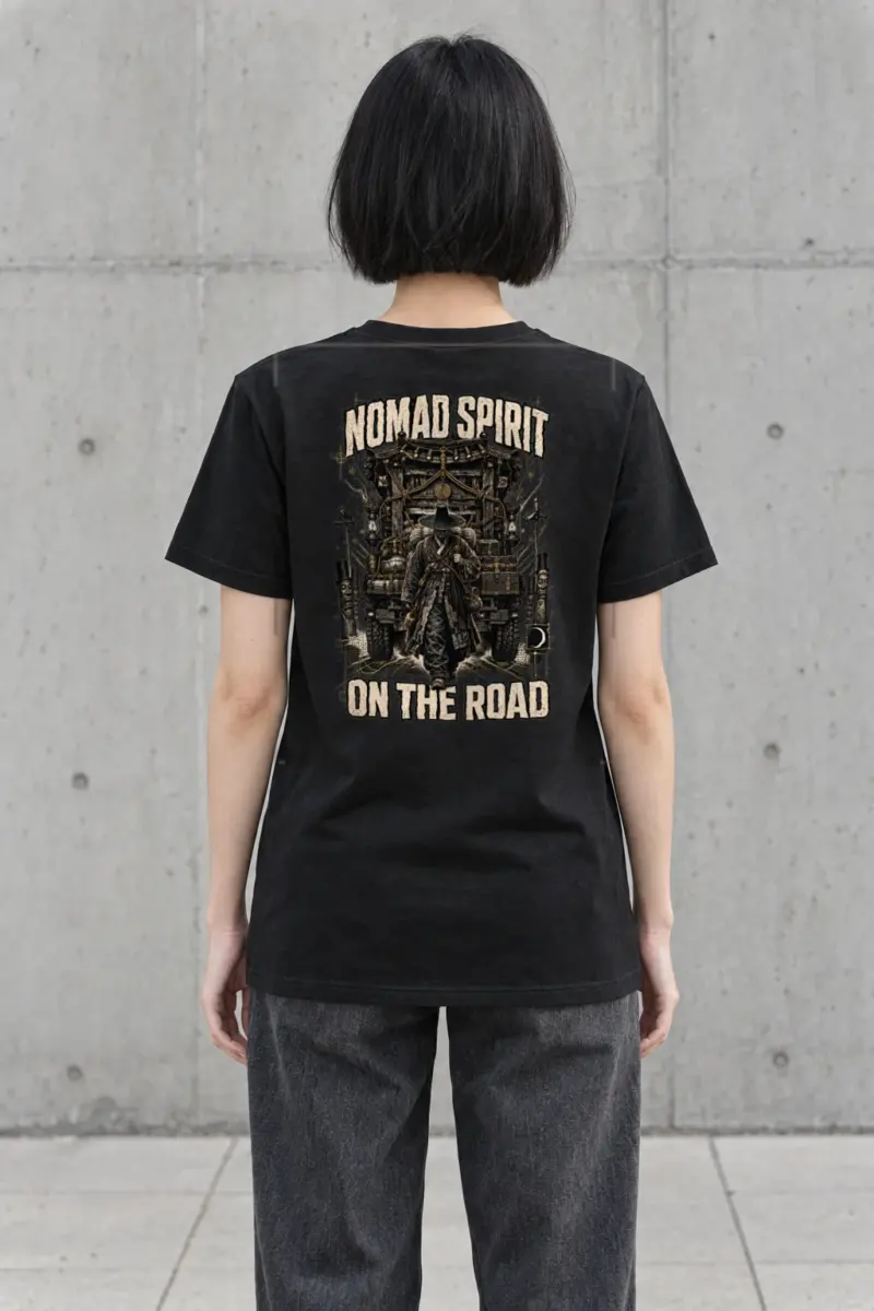 "Roadbound Caravan" Heavyweight Unisex Crewneck T-shirt