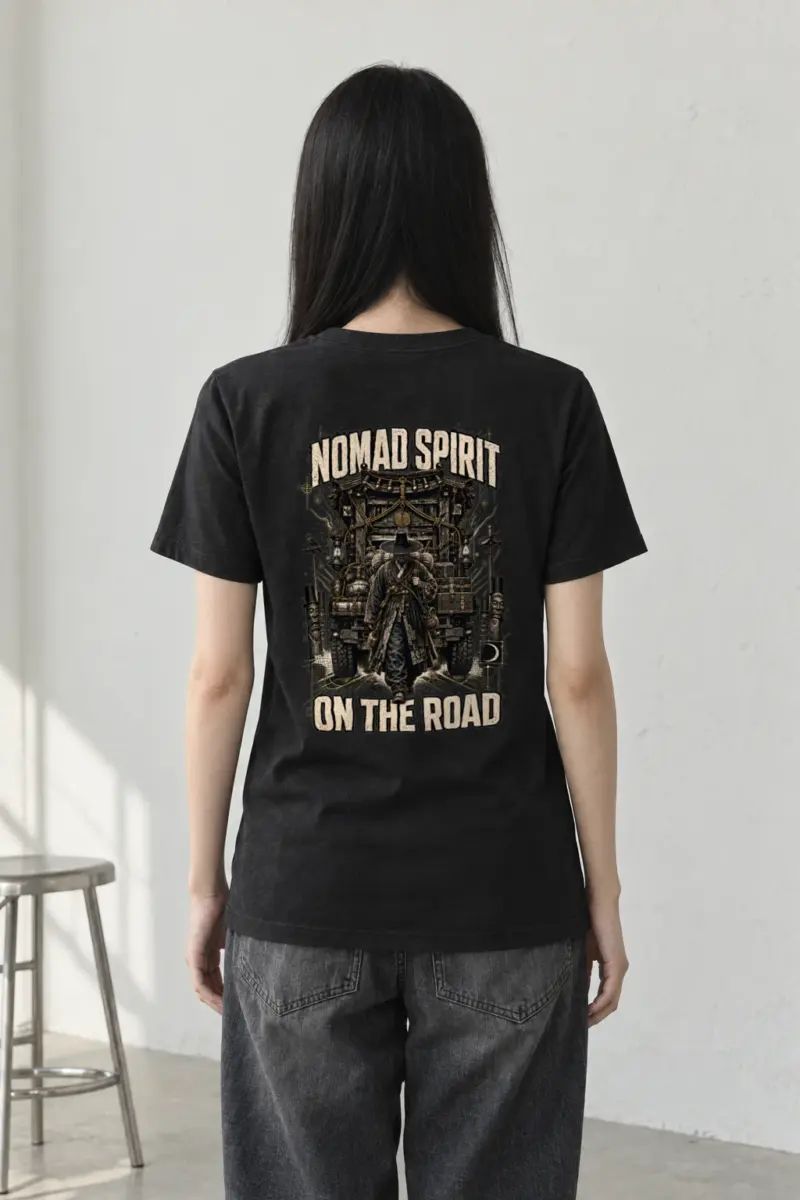 "Roadbound Caravan" Heavyweight Unisex Crewneck T-shirt