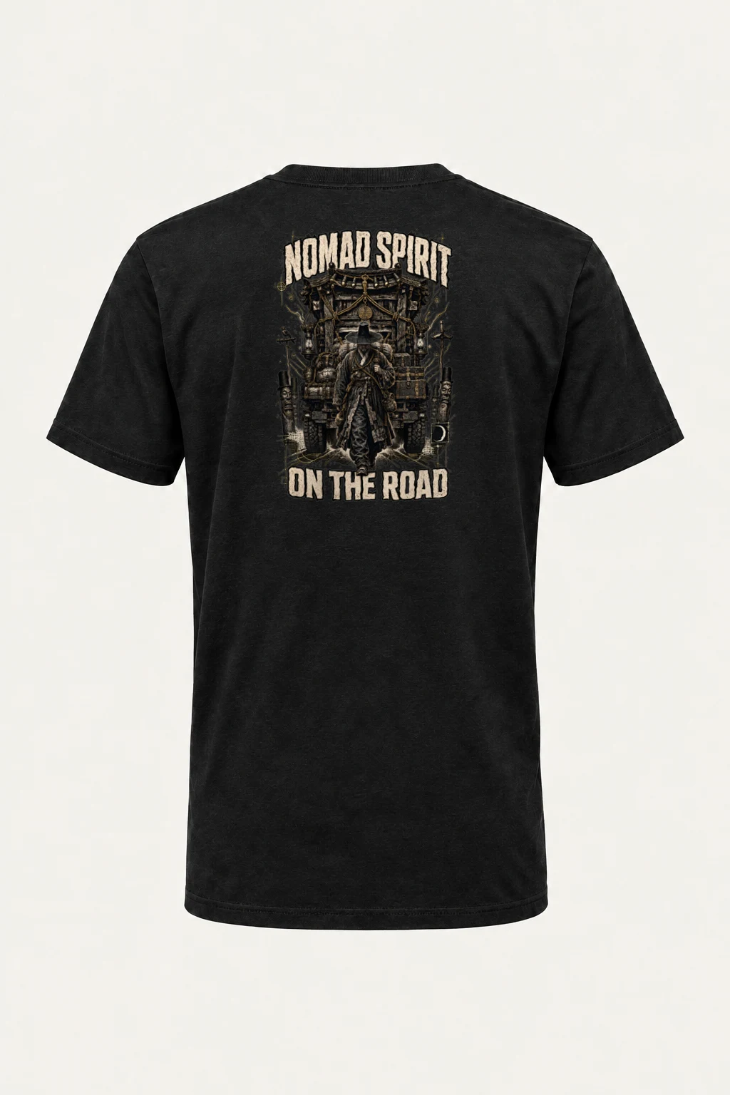 "Roadbound Caravan" Heavyweight Unisex Crewneck T-shirt | Gildan 5000