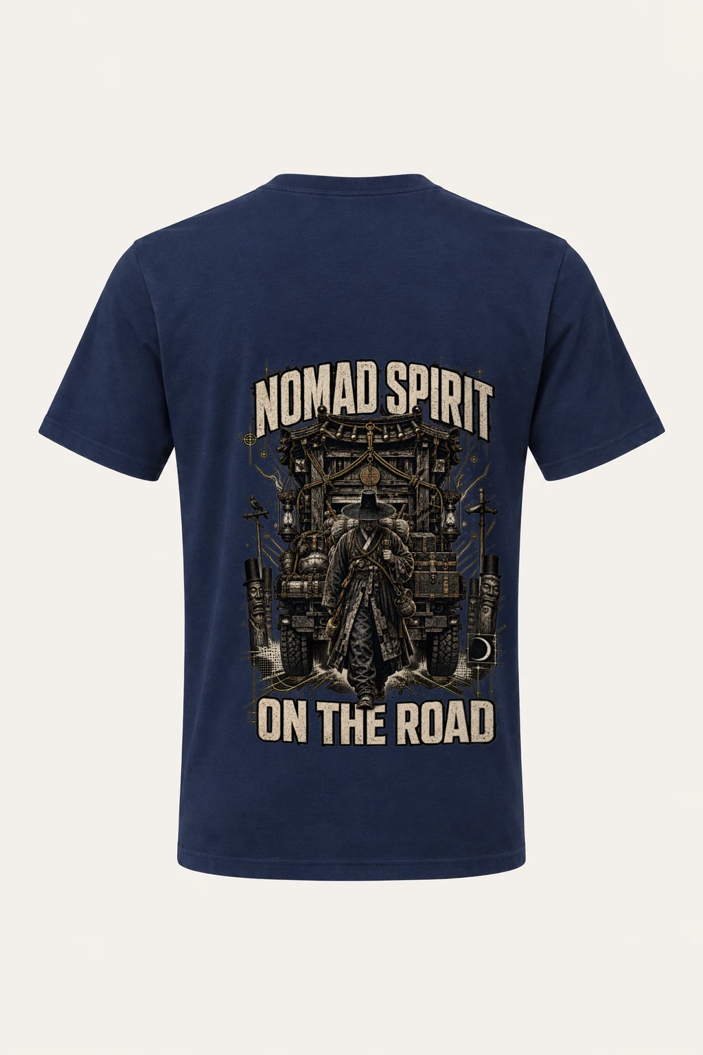 "Roadbound Caravan" Heavyweight Unisex Crewneck T-shirt | Gildan 5000