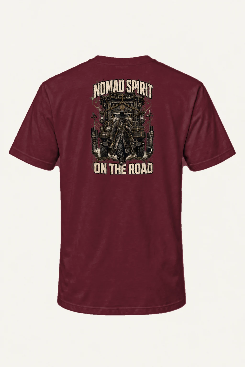 "Roadbound Caravan" Heavyweight Unisex Crewneck T-shirt | Gildan 5000