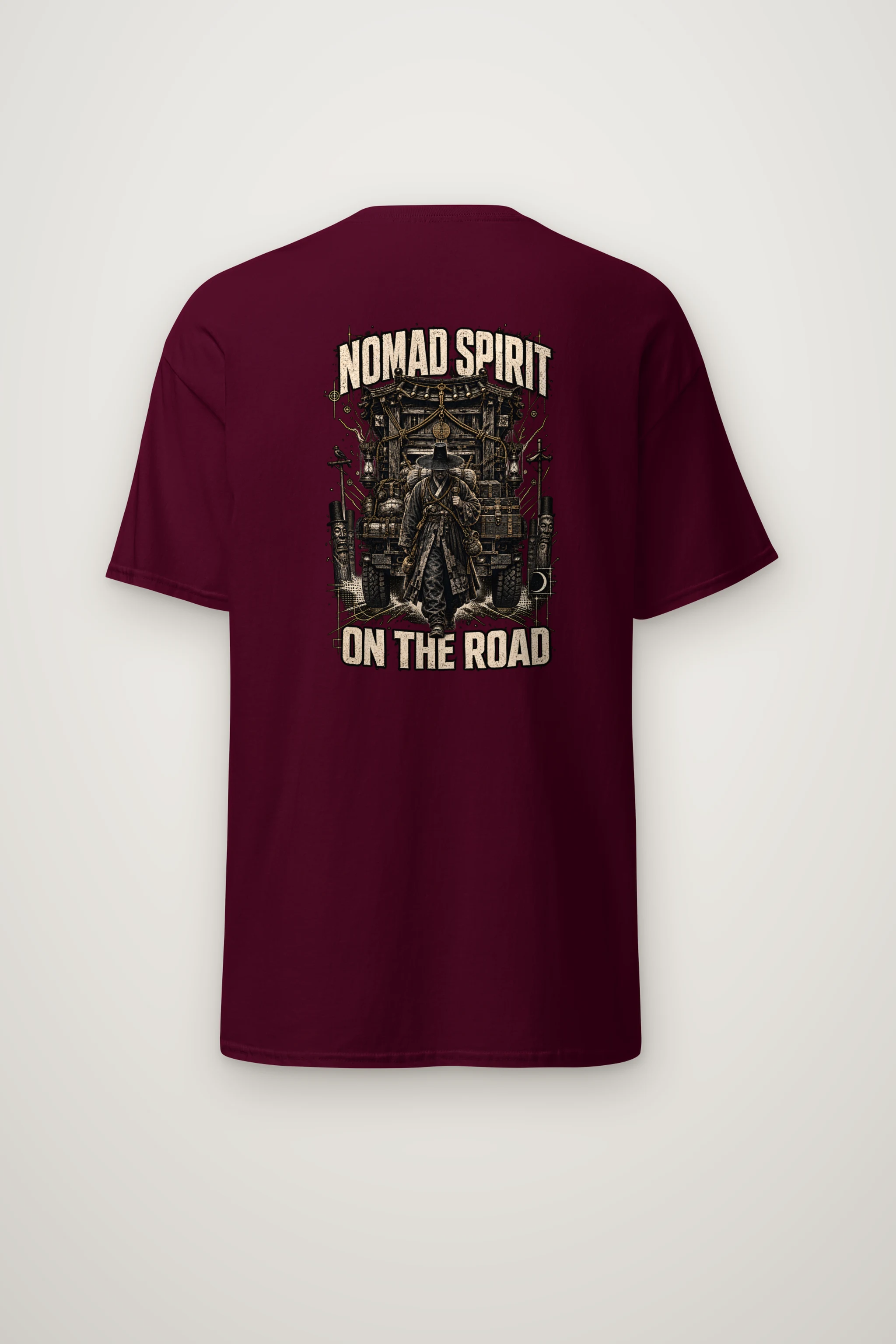 "Roadbound Caravan" Heavyweight Unisex Crewneck T-shirt