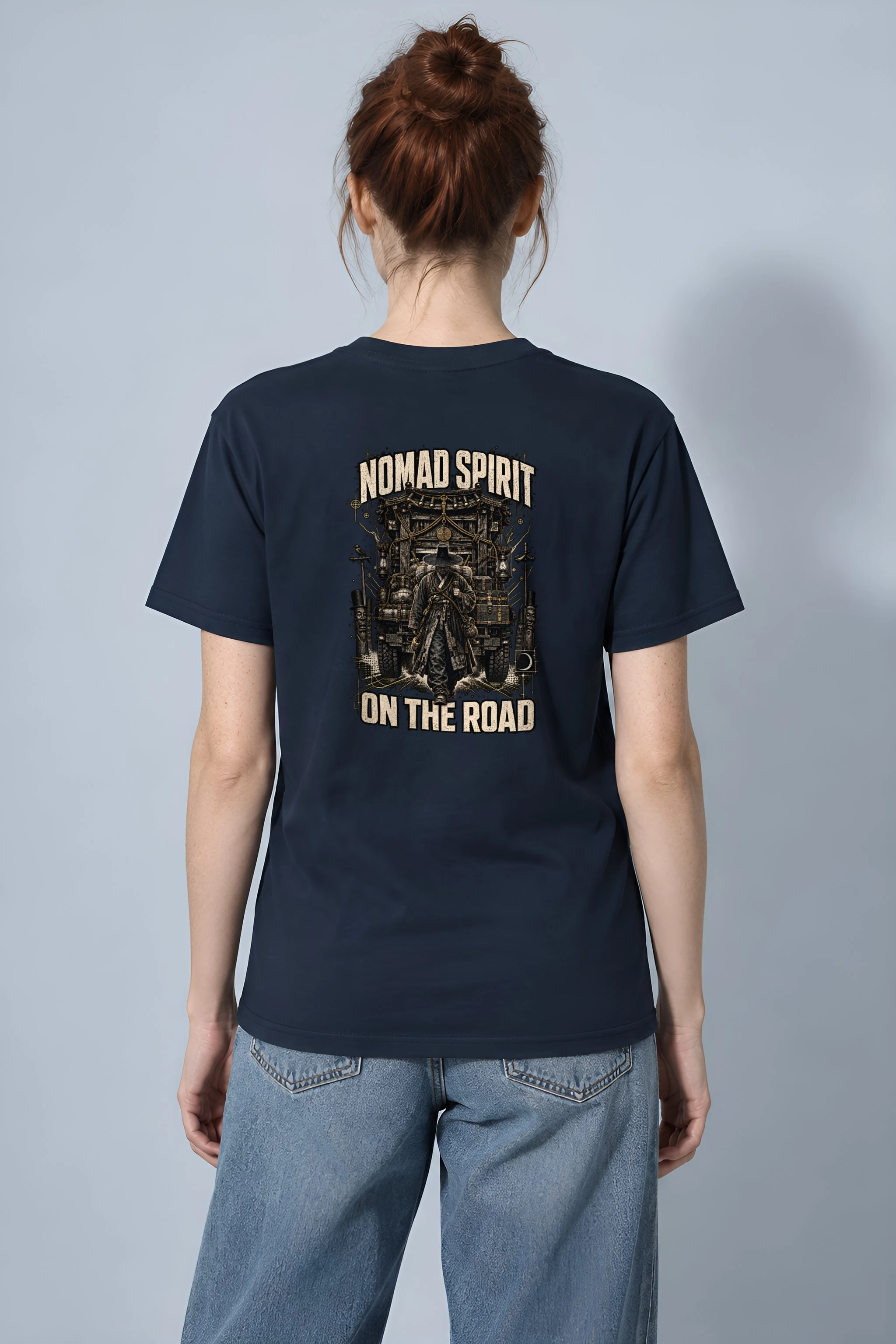 "Roadbound Caravan" Heavyweight Unisex Crewneck T-shirt