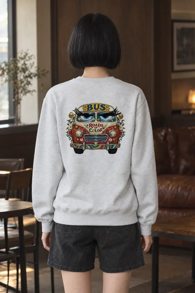 "Roads Of Color" Heavy Blend Unisex Crewneck Sweatshirt | Gildan 18000