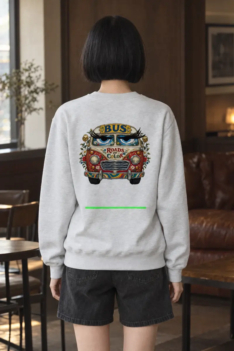 "Roads Of Color" Heavy Blend Unisex Crewneck Sweatshirt | Gildan 18000