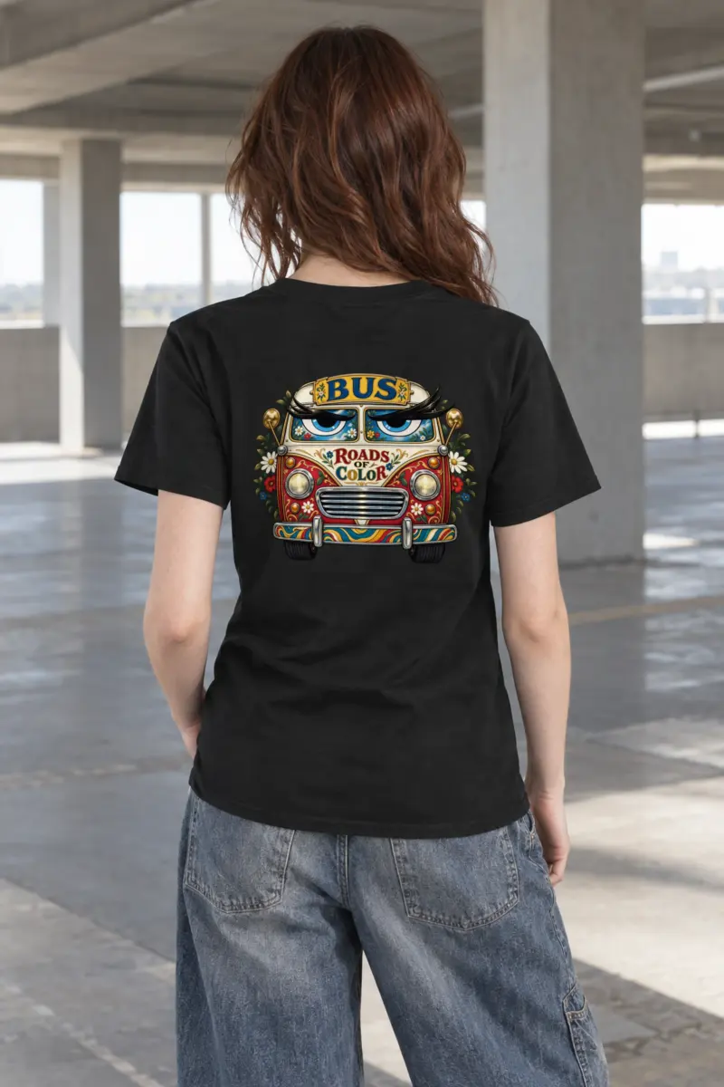"Roads Of Color" Heavyweight Unisex Crewneck T-shirt