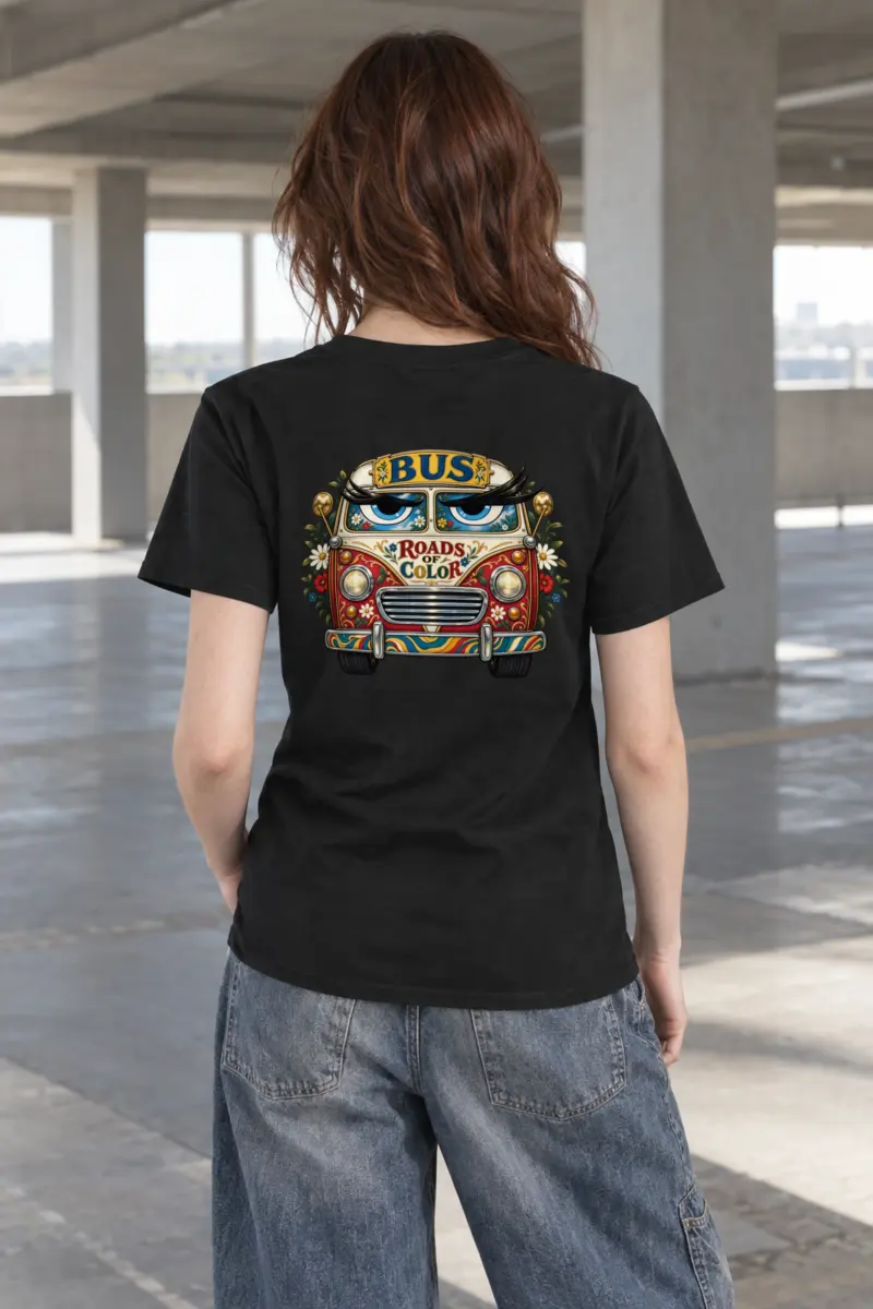 "Roads Of Color" Heavyweight Unisex Crewneck T-shirt