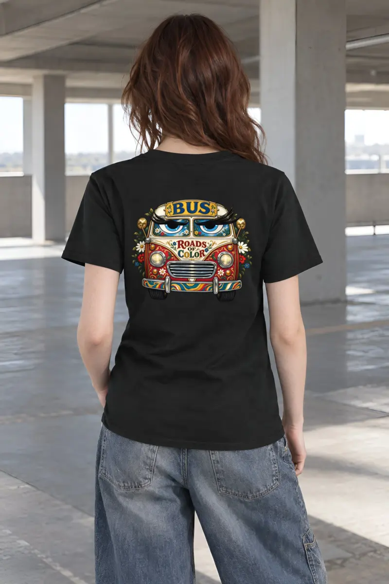 "Roads Of Color" Heavyweight Unisex Crewneck T-shirt