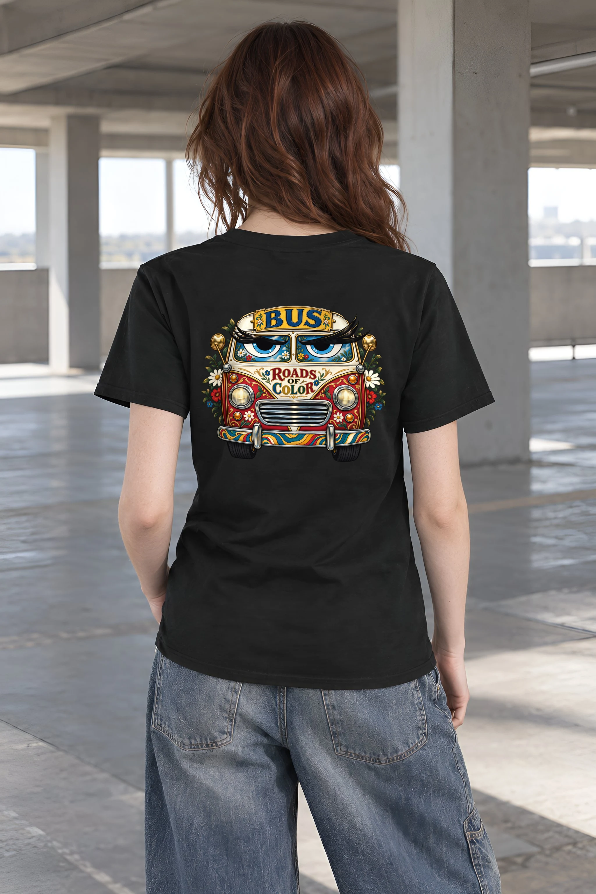 "Roads Of Color" Heavyweight Unisex Crewneck T-shirt