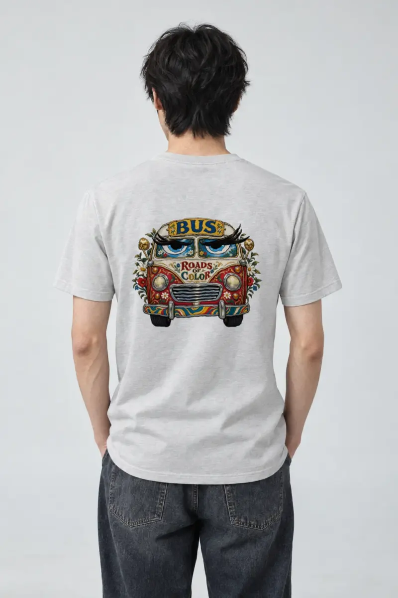 "Roads Of Color" Heavyweight Unisex Crewneck T-shirt