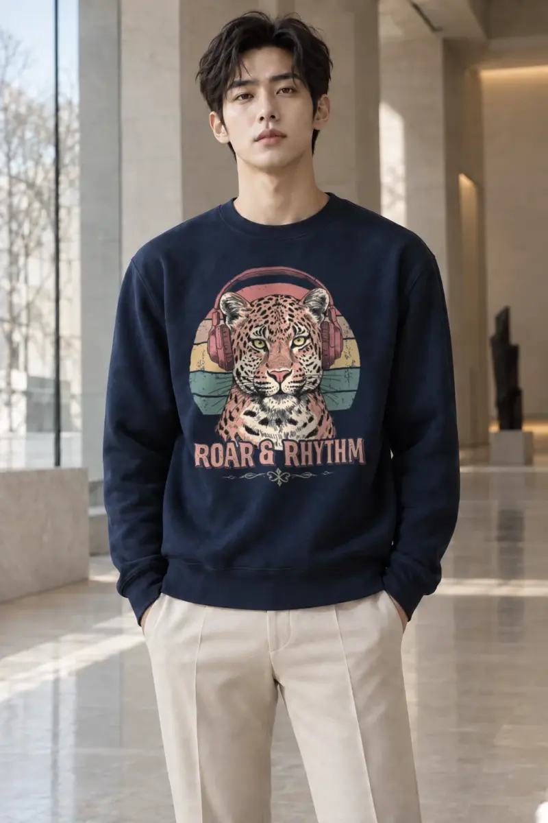 "Roar & Rhythm" Heavy Blend Unisex Crewneck Sweatshirt | Gildan 18000