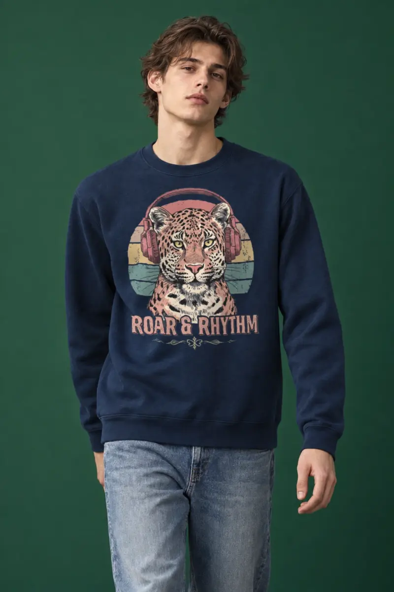 "Roar & Rhythm" Heavy Blend Unisex Crewneck Sweatshirt