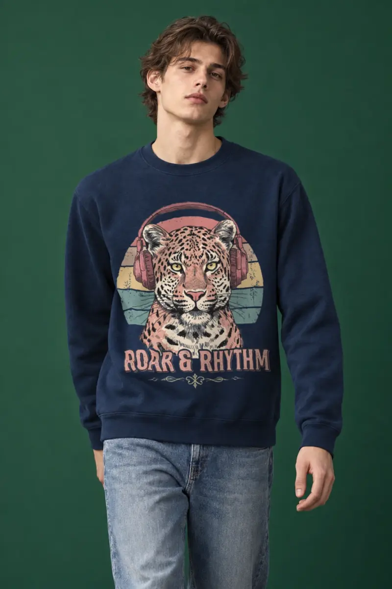 "Roar & Rhythm" Heavy Blend Unisex Crewneck Sweatshirt