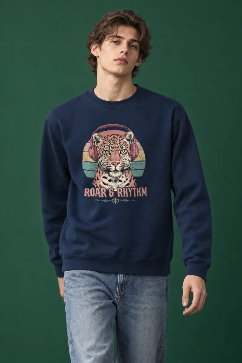 "Roar & Rhythm" Heavy Blend Unisex Crewneck Sweatshirt