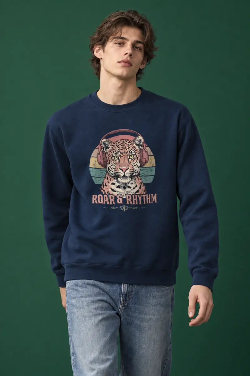 "Roar & Rhythm" Heavy Blend Unisex Crewneck Sweatshirt