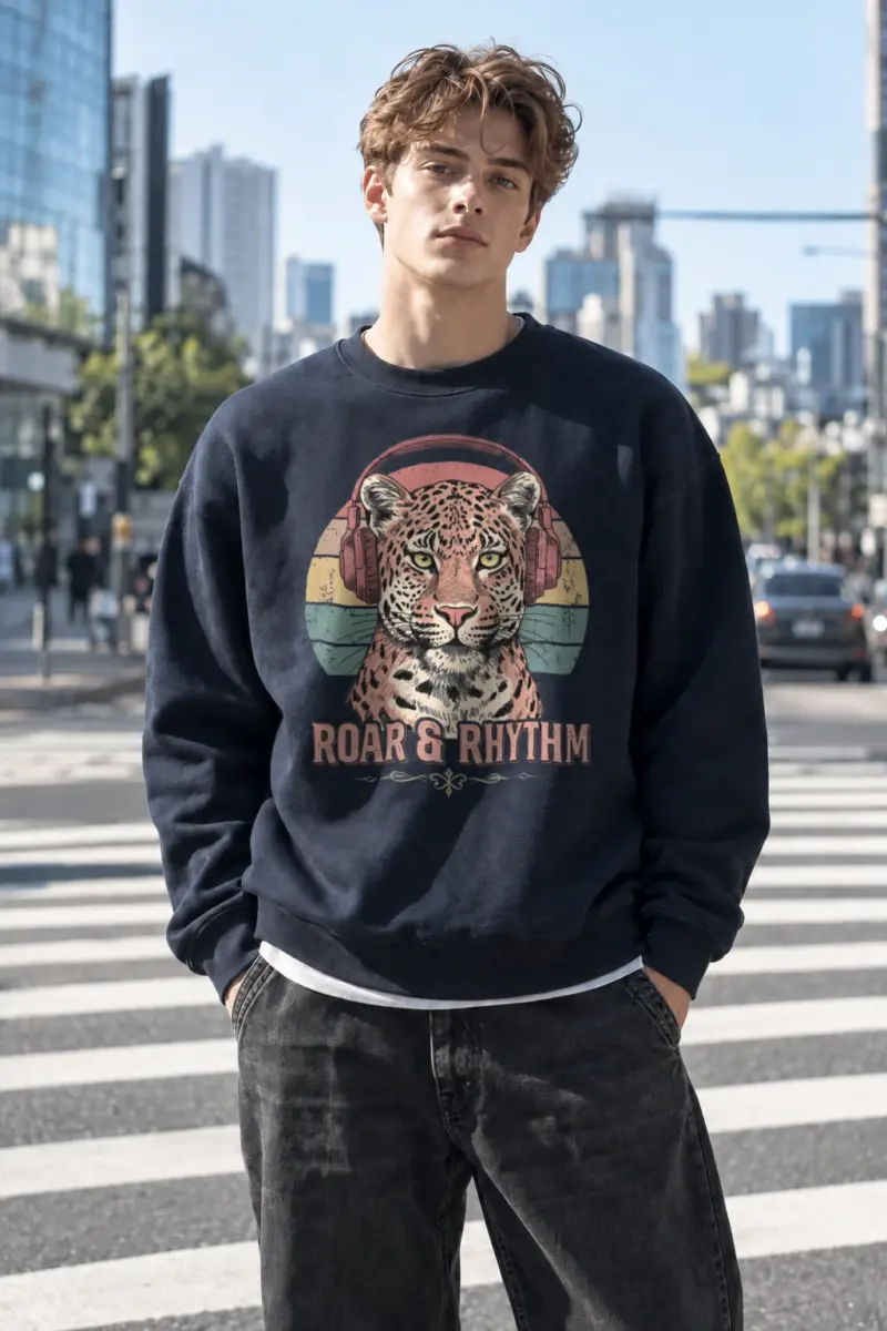 "Roar & Rhythm" Heavy Blend Unisex Crewneck Sweatshirt | Gildan 18000