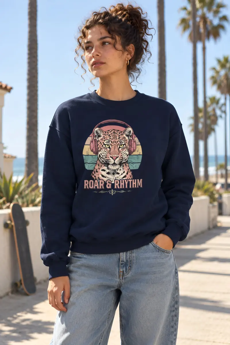 "Roar & Rhythm" Heavy Blend Unisex Crewneck Sweatshirt