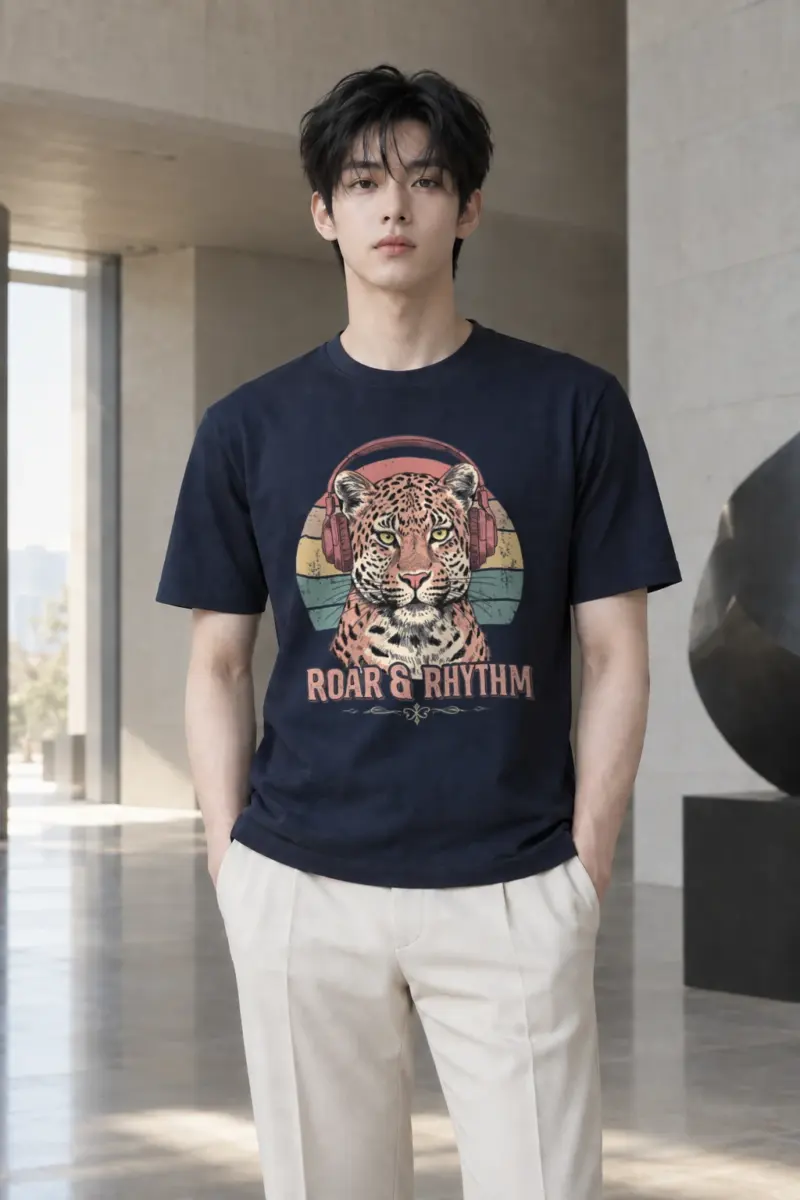 "Roar & Rhythm" Heavyweight Unisex Crewneck T-shirt | Gildan 5000