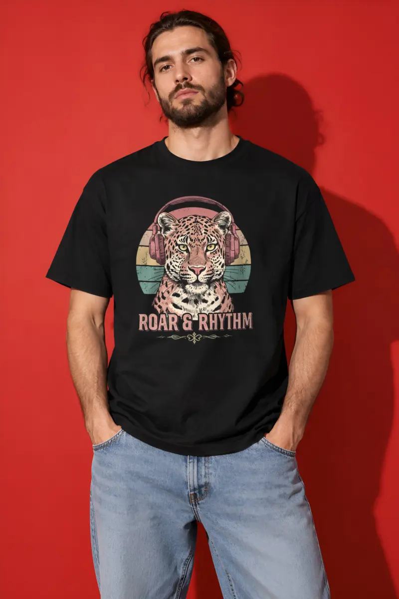 "Roar & Rhythm" Heavyweight Unisex Crewneck T-shirt