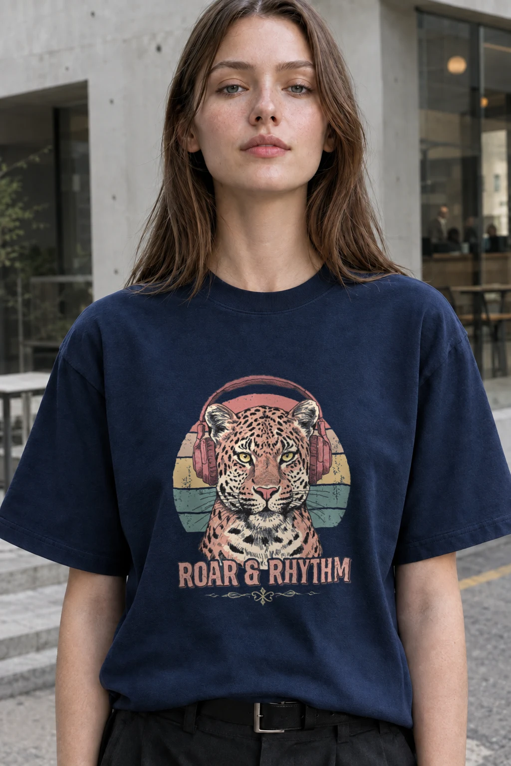 "Roar & Rhythm" Heavyweight Unisex Crewneck T-shirt | Gildan 5000