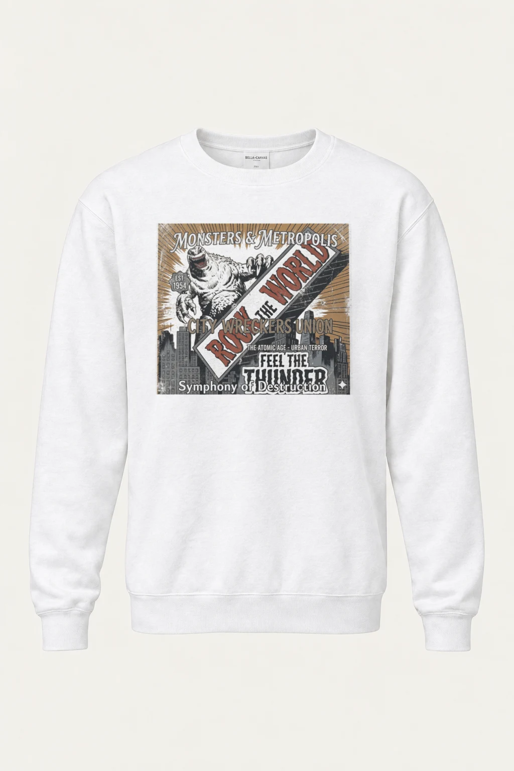 "Roar The World" Heavy Blend Unisex Crewneck Sweatshirt | Gildan 18000