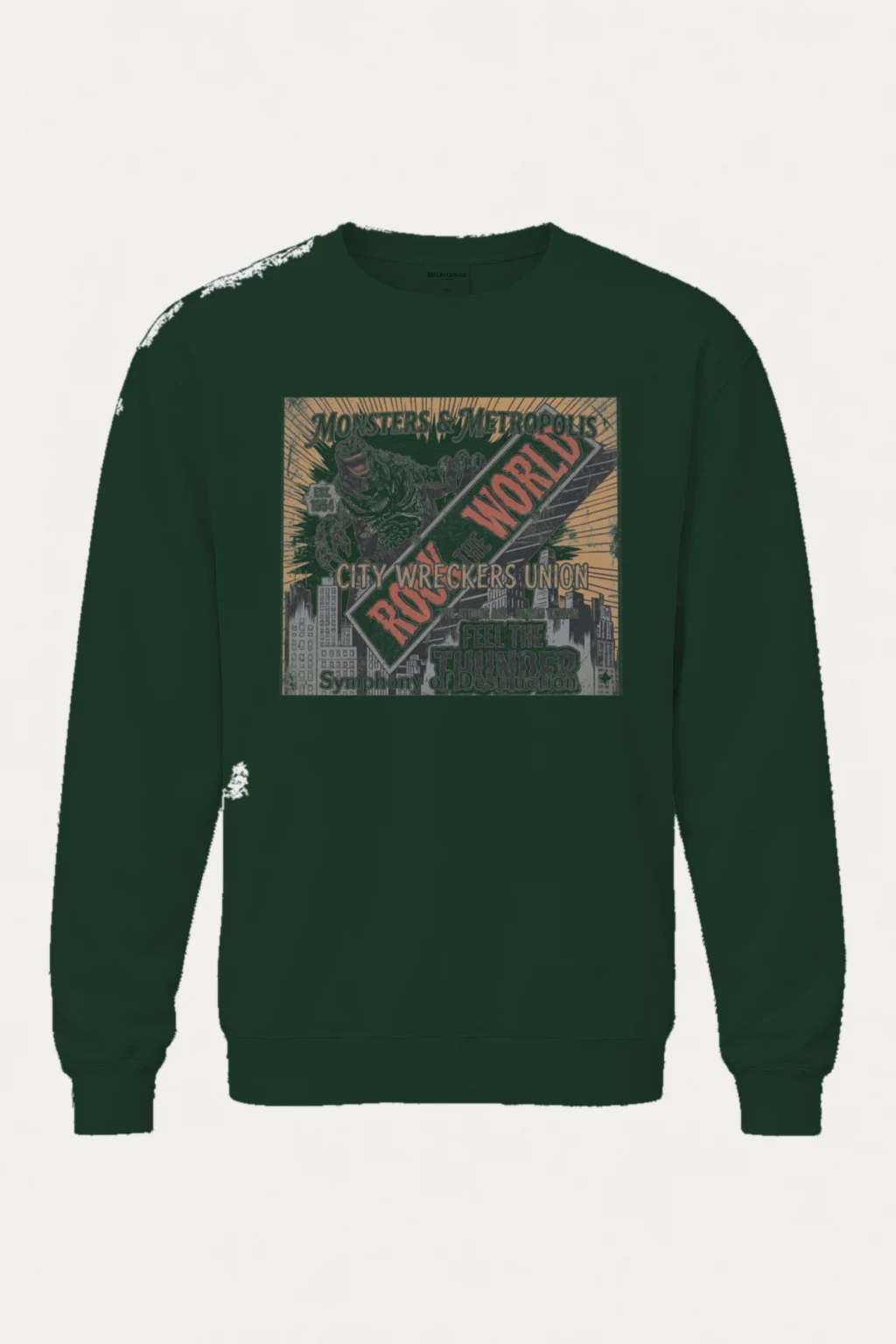 "Roar The World" Heavy Blend Unisex Crewneck Sweatshirt | Gildan 18000