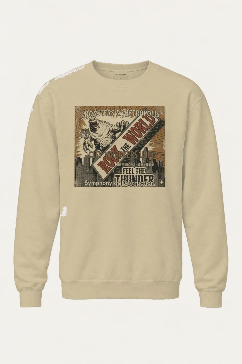 "Roar The World" Heavy Blend Unisex Crewneck Sweatshirt | Gildan 18000