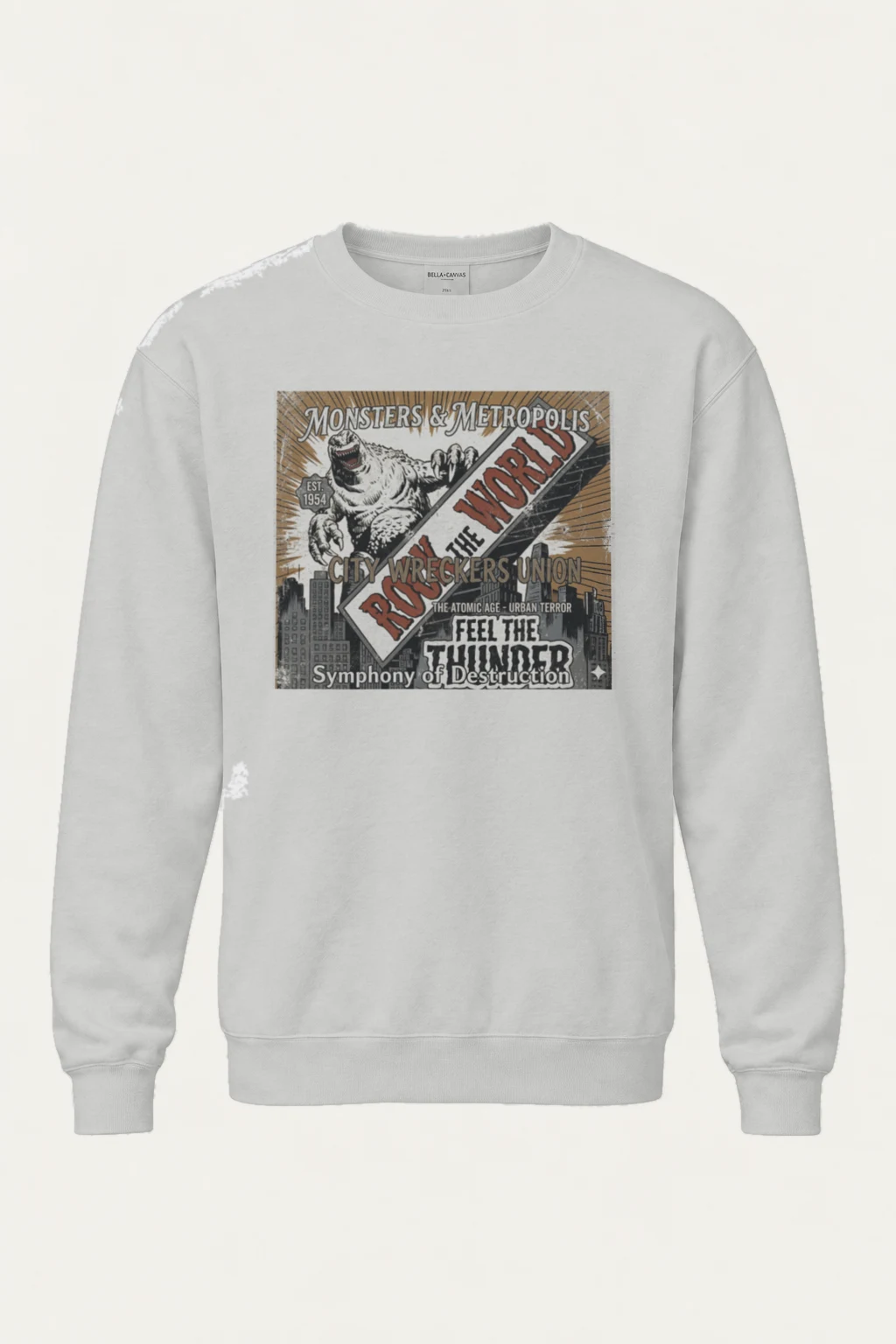 "Roar The World" Heavy Blend Unisex Crewneck Sweatshirt | Gildan 18000