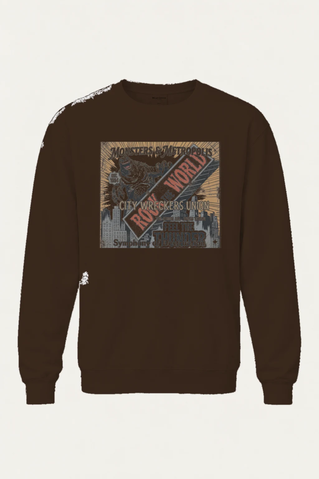 "Roar The World" Heavy Blend Unisex Crewneck Sweatshirt | Gildan 18000