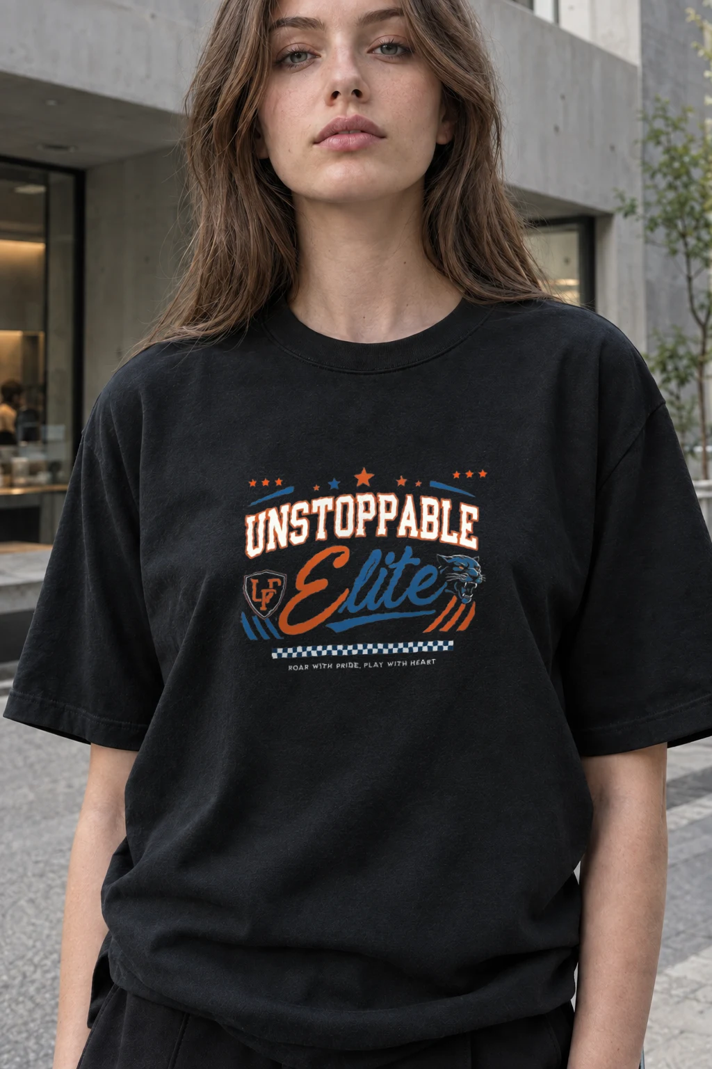 "Roar With Pride" Heavyweight Unisex Crewneck T-shirt | Gildan 5000