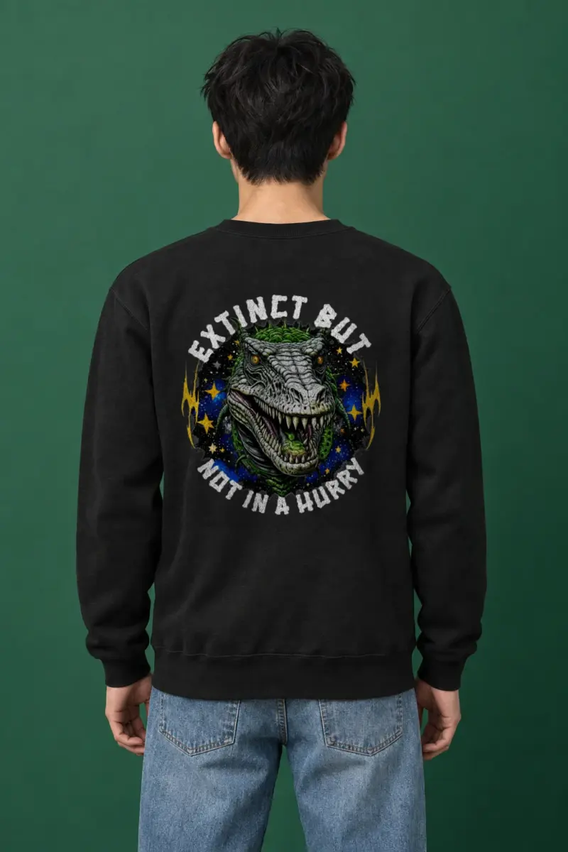 "Roaring T-Rex Stars" Heavy Blend Unisex Crewneck Sweatshirt | Gildan 18000