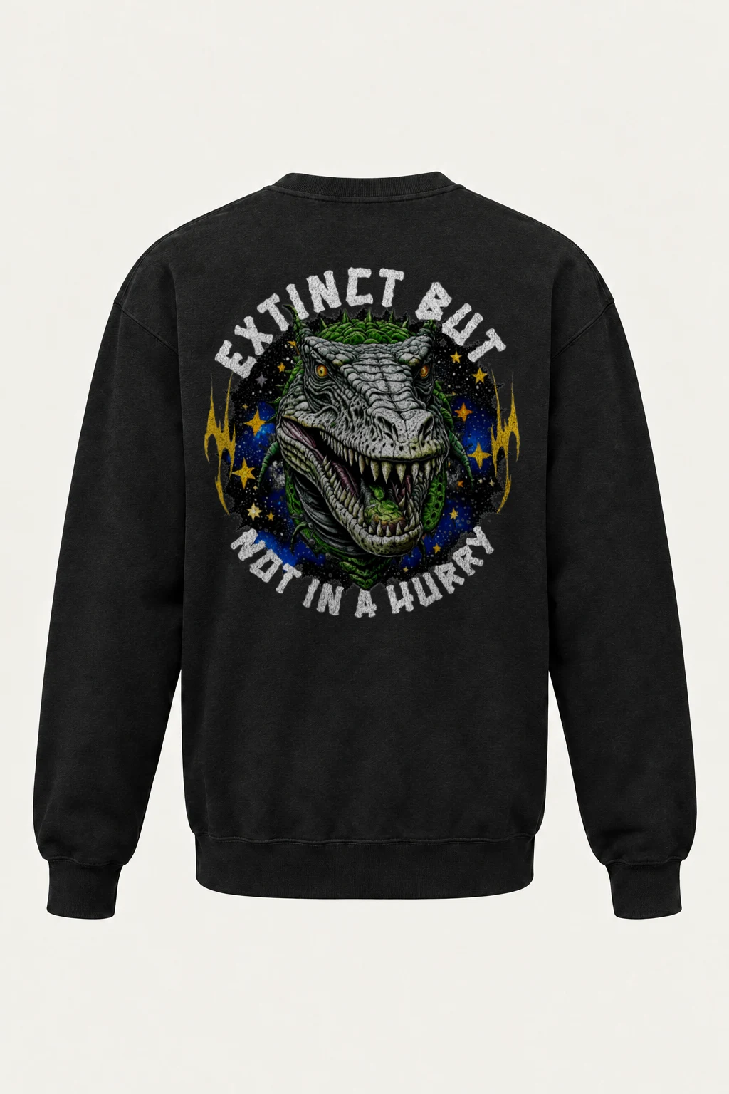 "Roaring T-Rex Stars" Heavy Blend Unisex Crewneck Sweatshirt | Gildan 18000