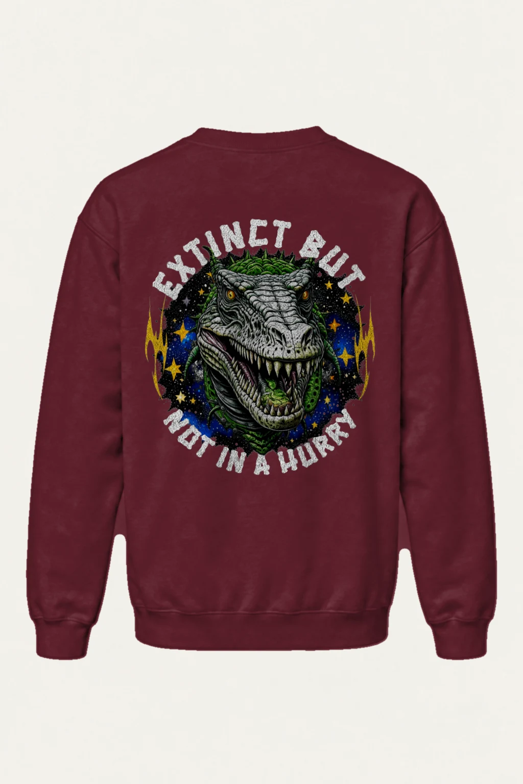 "Roaring T-Rex Stars" Heavy Blend Unisex Crewneck Sweatshirt | Gildan 18000