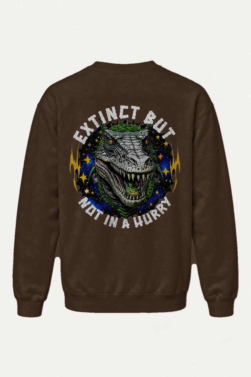 "Roaring T-Rex Stars" Heavy Blend Unisex Crewneck Sweatshirt | Gildan 18000