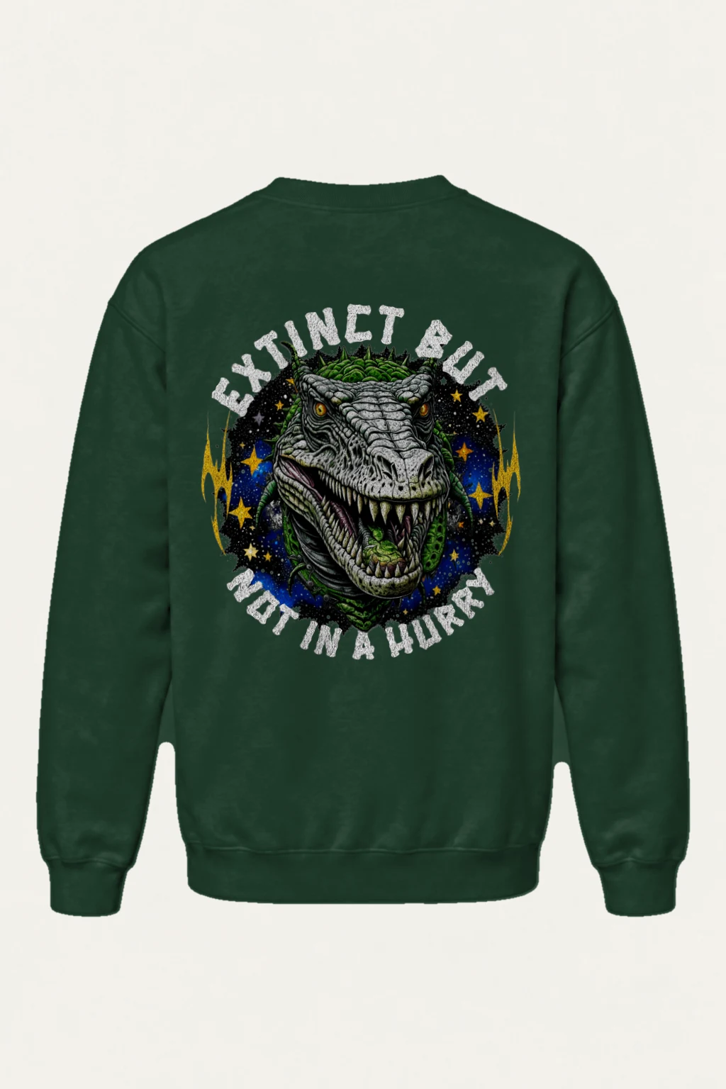"Roaring T-Rex Stars" Heavy Blend Unisex Crewneck Sweatshirt | Gildan 18000