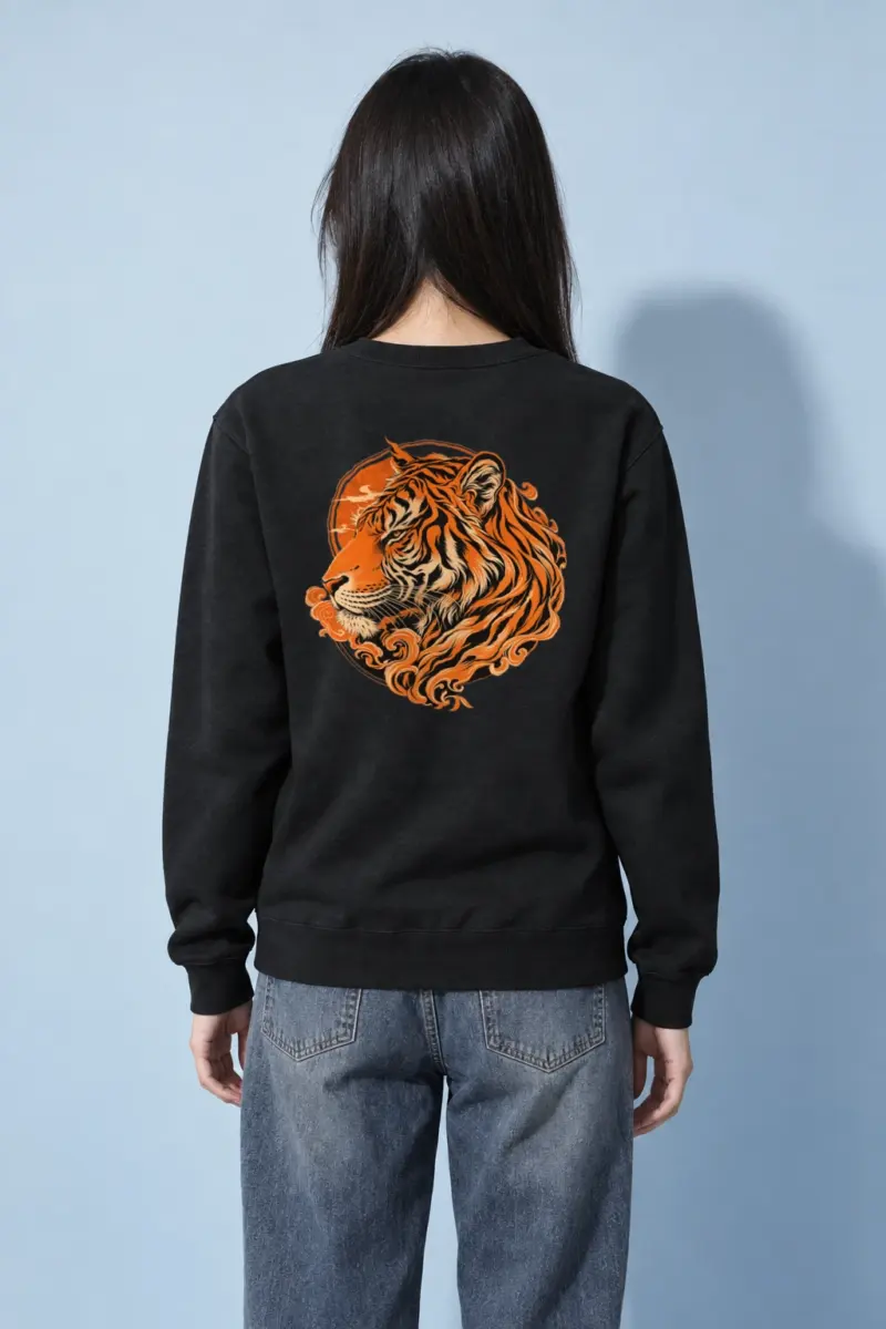 "Roaring Tiger Ink" Heavy Blend Unisex Crewneck Sweatshirt | Gildan 18000