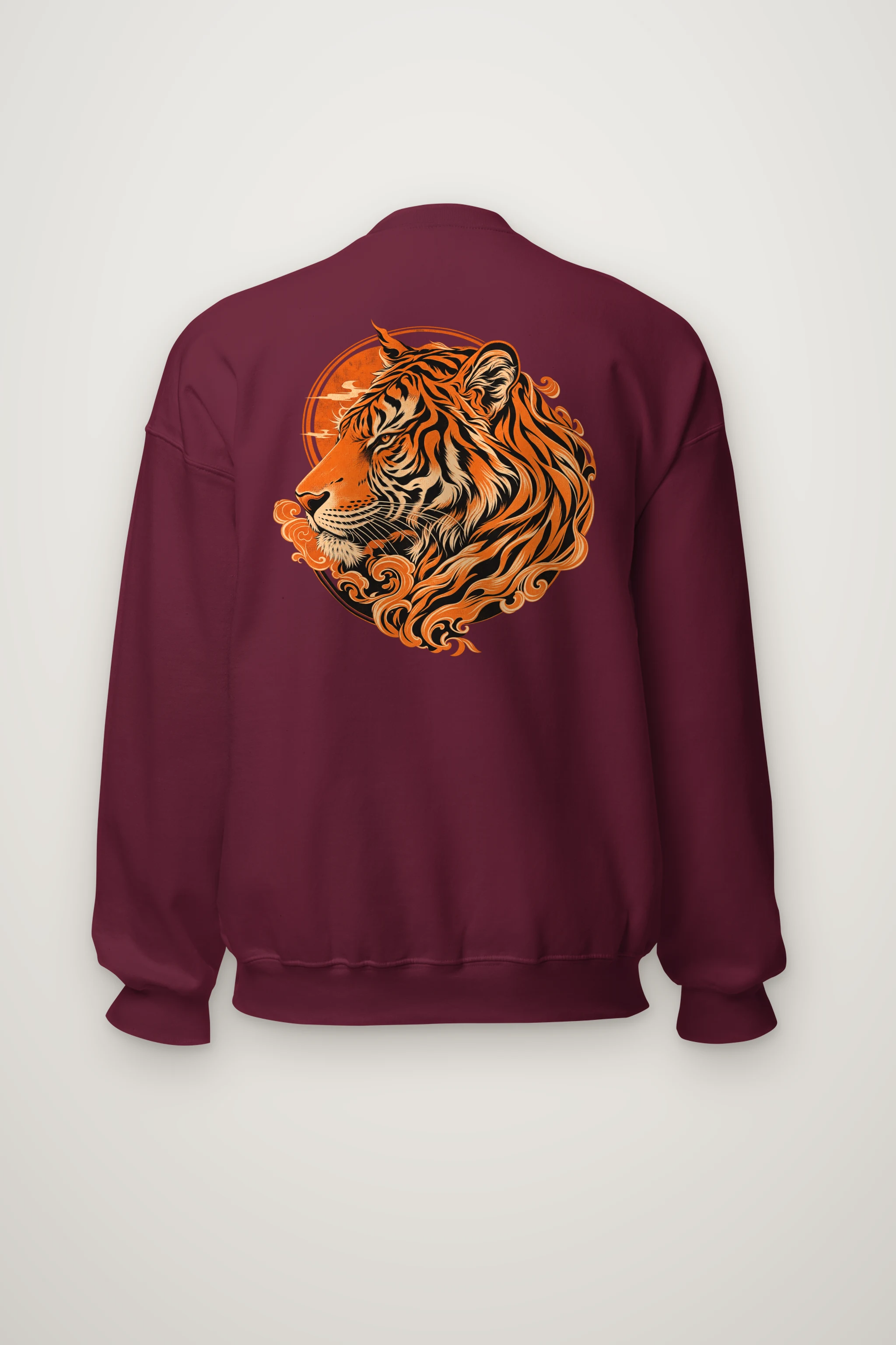 "Roaring Tiger Ink" Heavy Blend Unisex Crewneck Sweatshirt