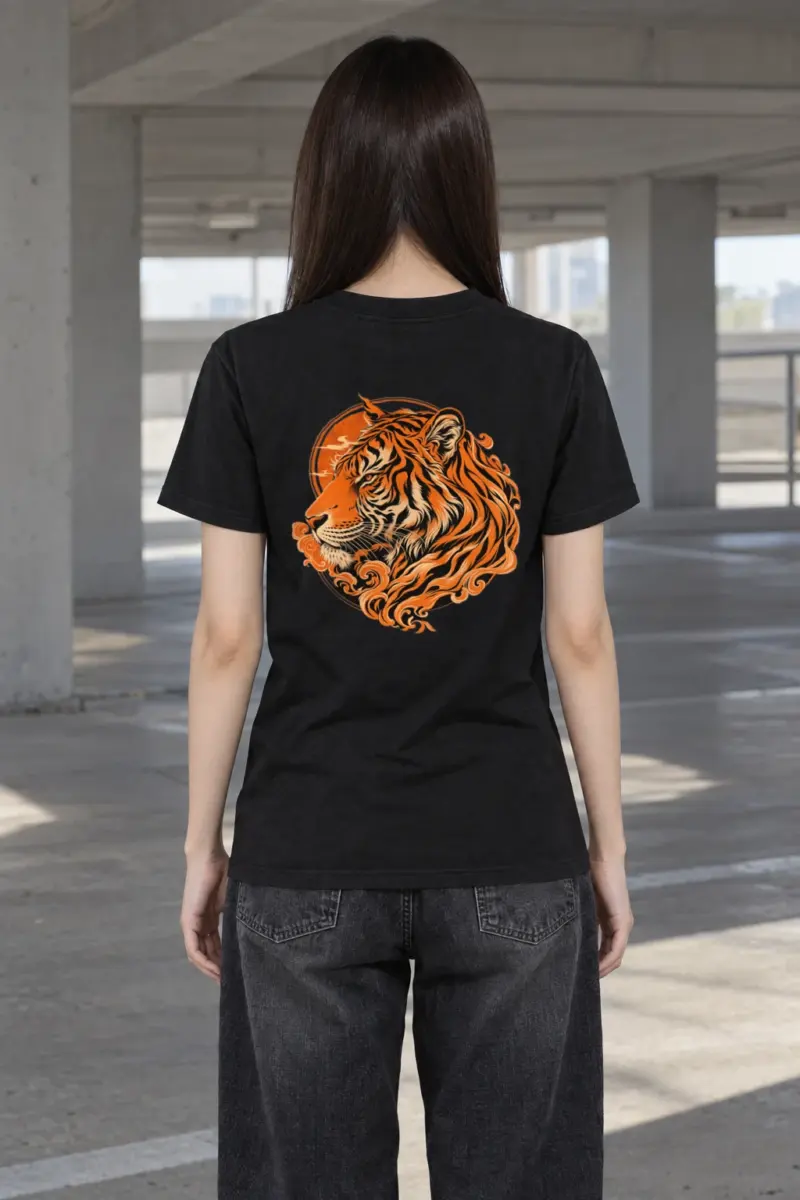 "Roaring Tiger Ink" Heavyweight Unisex Crewneck T-shirt