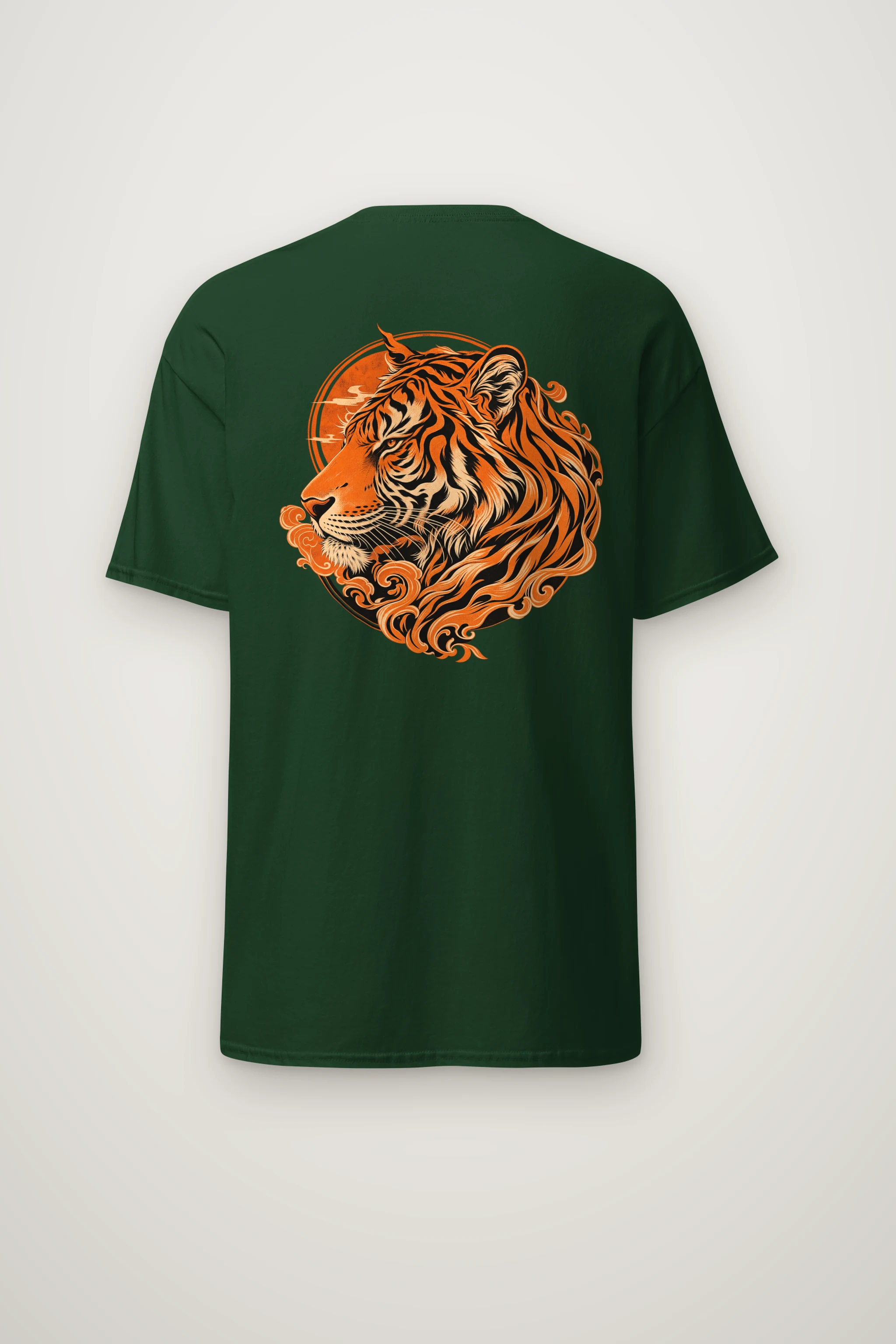 "Roaring Tiger Ink" Heavyweight Unisex Crewneck T-shirt