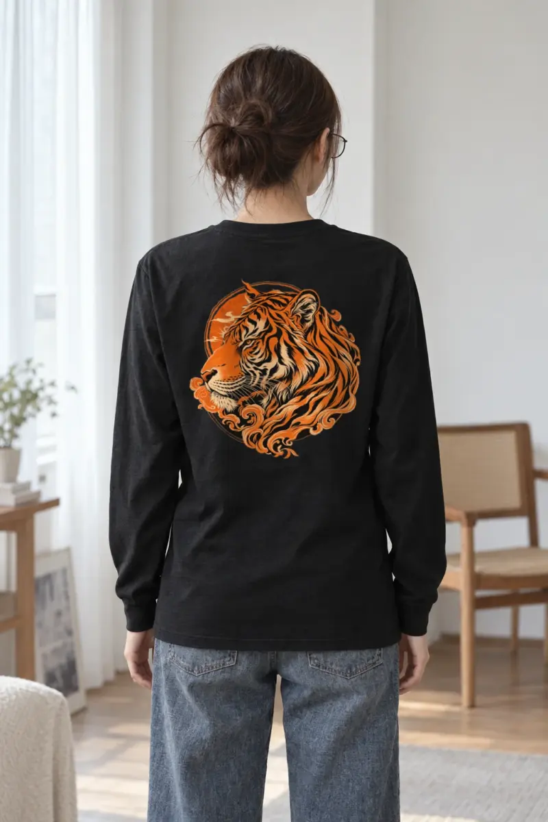 "Roaring Tiger Ink" Unisex Longsleeve T-shirt | Gildan 2400