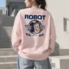 "Robot Anime" Heavy Blend Unisex Crewneck Sweatshirt | Gildan 18000