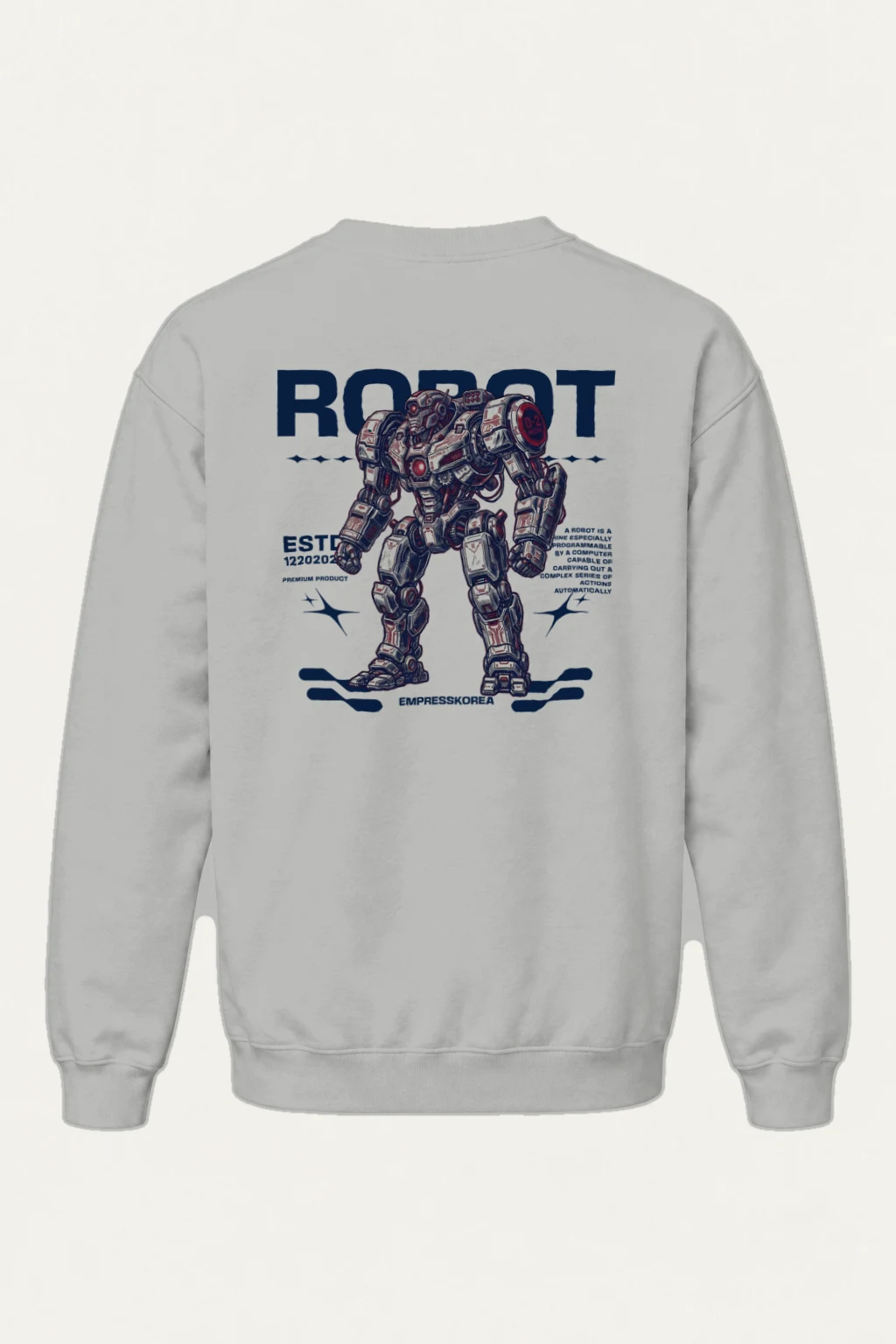 "Robot Anime" Heavy Blend Unisex Crewneck Sweatshirt | Gildan 18000
