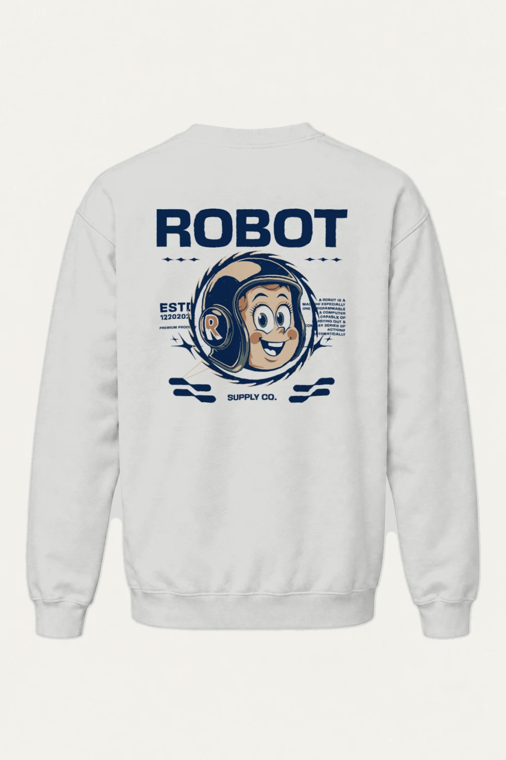"Robot Anime" Heavy Blend Unisex Crewneck Sweatshirt | Gildan 18000