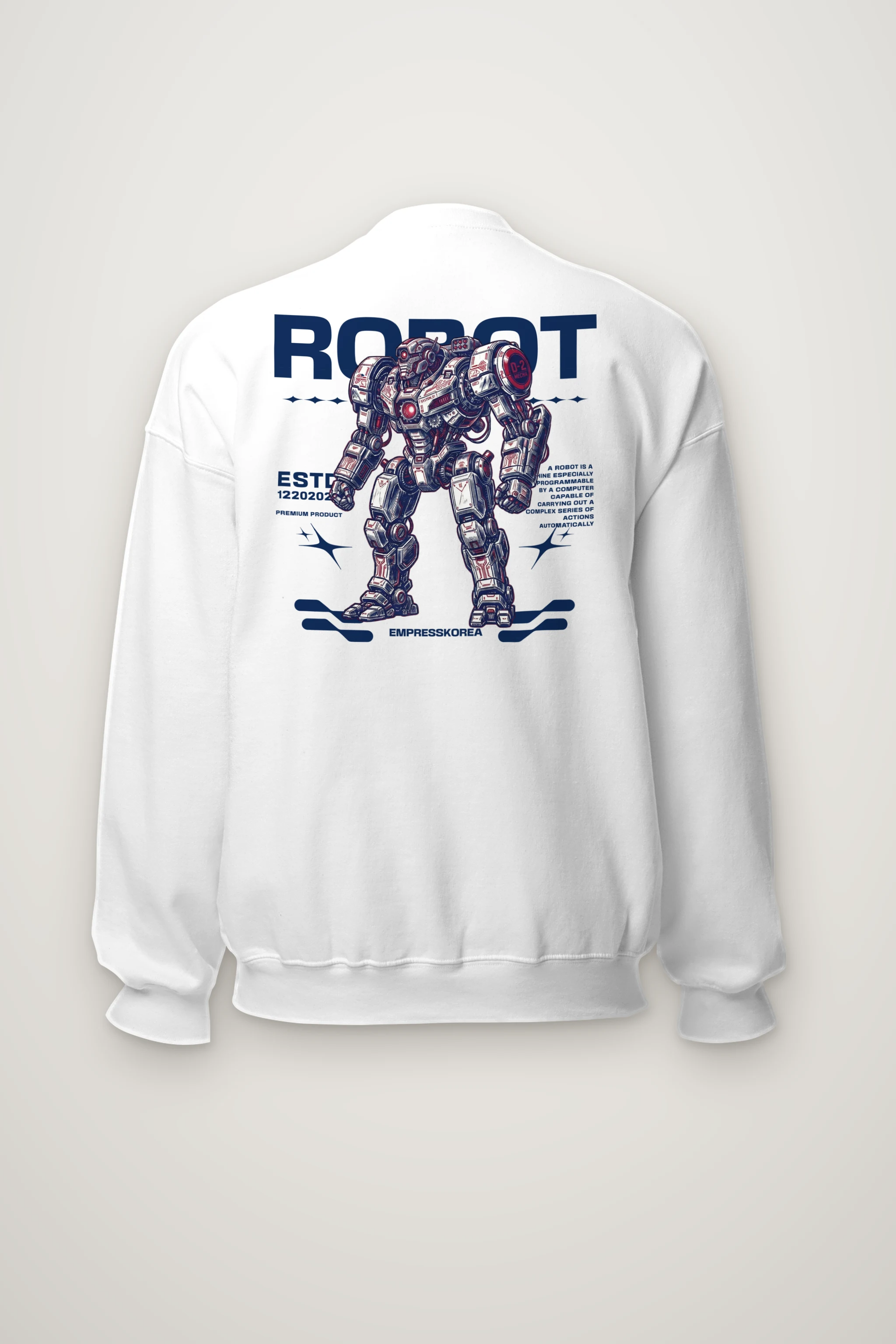 "Robot Anime" Heavy Blend Unisex Crewneck Sweatshirt