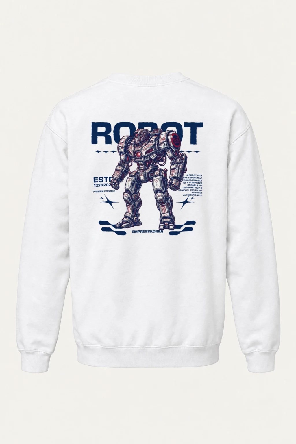 "Robot Anime" Heavy Blend Unisex Crewneck Sweatshirt | Gildan 18000