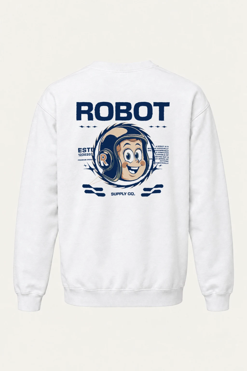 "Robot Anime" Heavy Blend Unisex Crewneck Sweatshirt | Gildan 18000