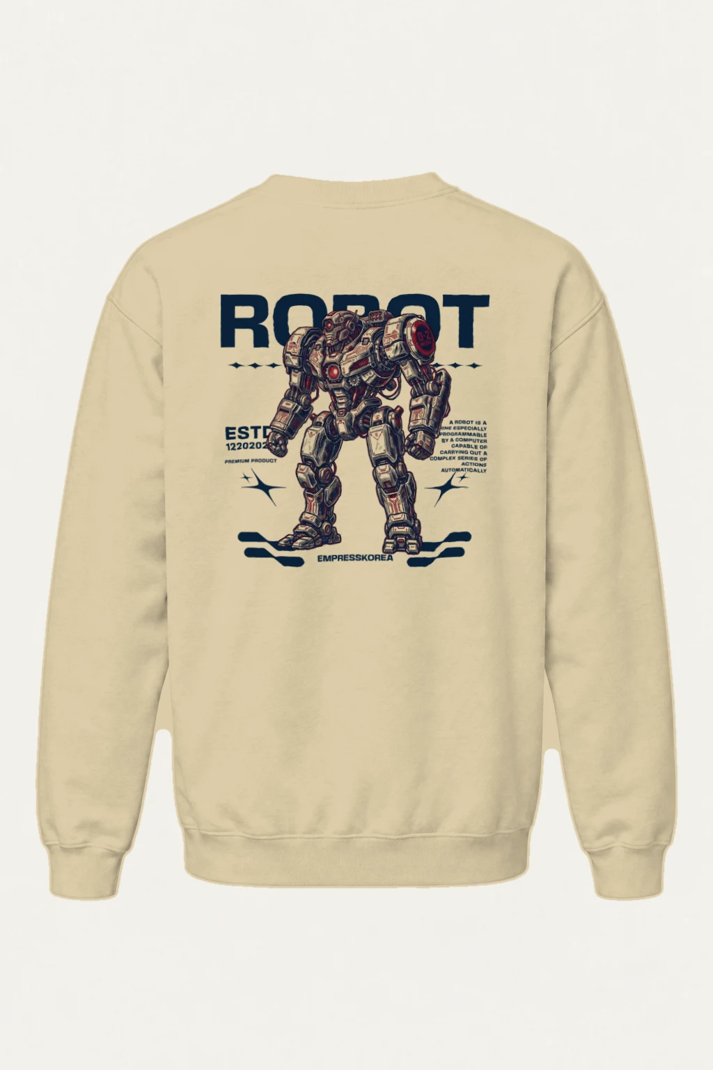 "Robot Anime" Heavy Blend Unisex Crewneck Sweatshirt | Gildan 18000