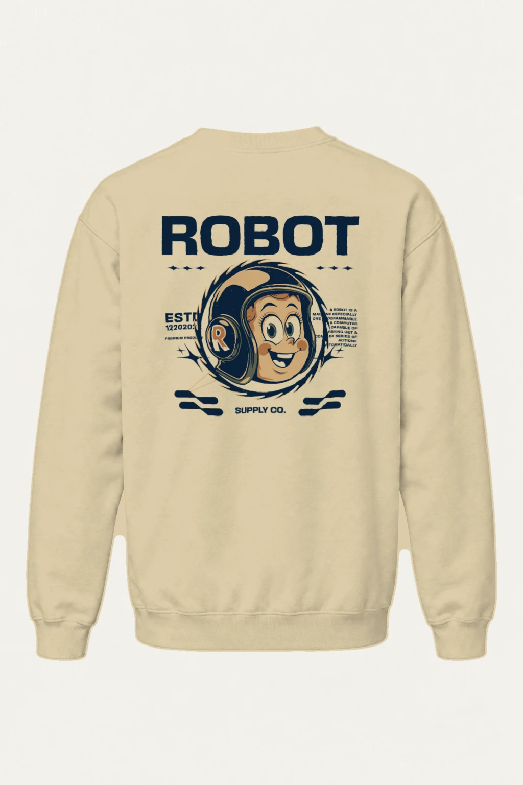 "Robot Anime" Heavy Blend Unisex Crewneck Sweatshirt | Gildan 18000